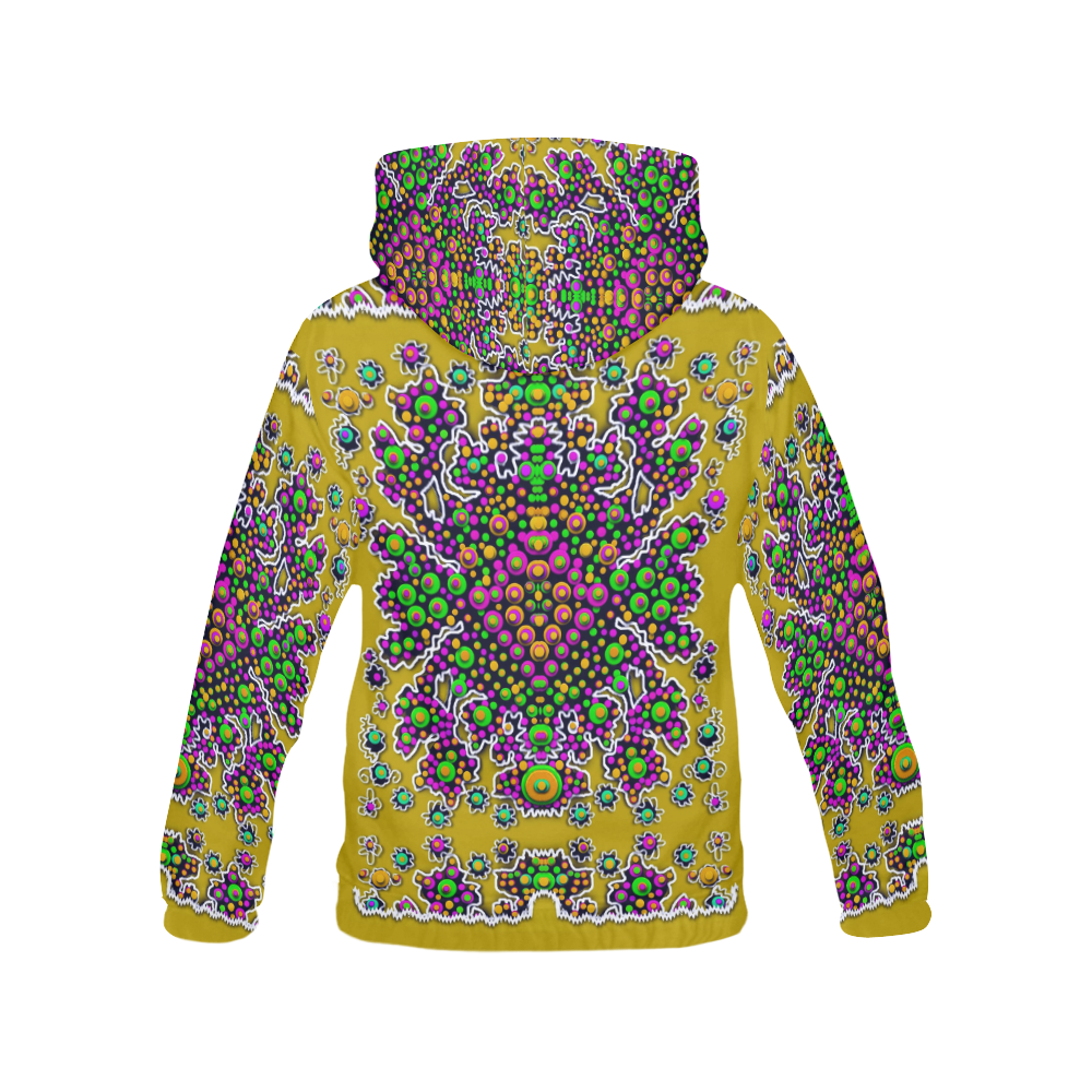 Peacock in peace All Over Print Hoodie for Women (USA Size) (Model H13)