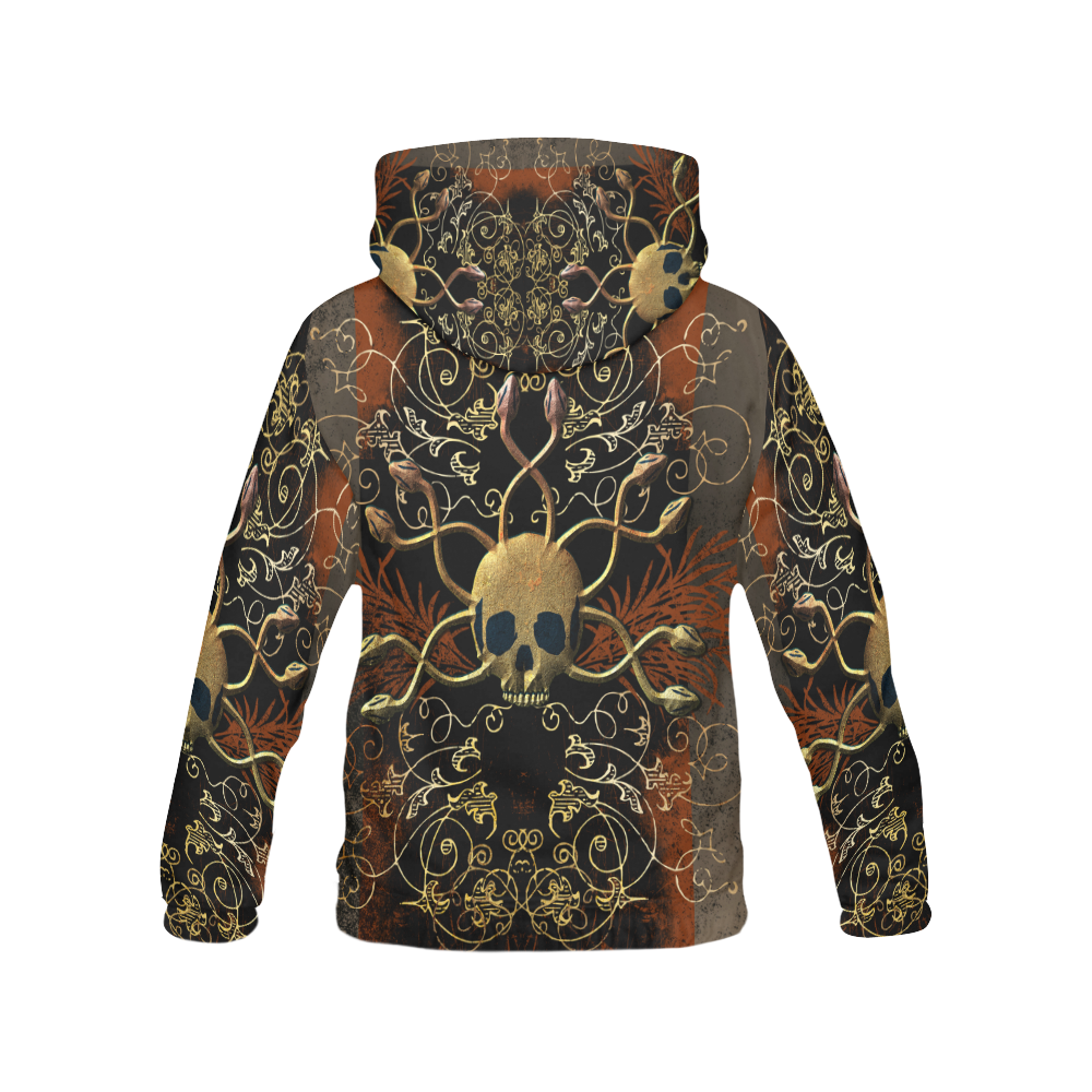 Amazing skull All Over Print Hoodie for Men (USA Size) (Model H13)