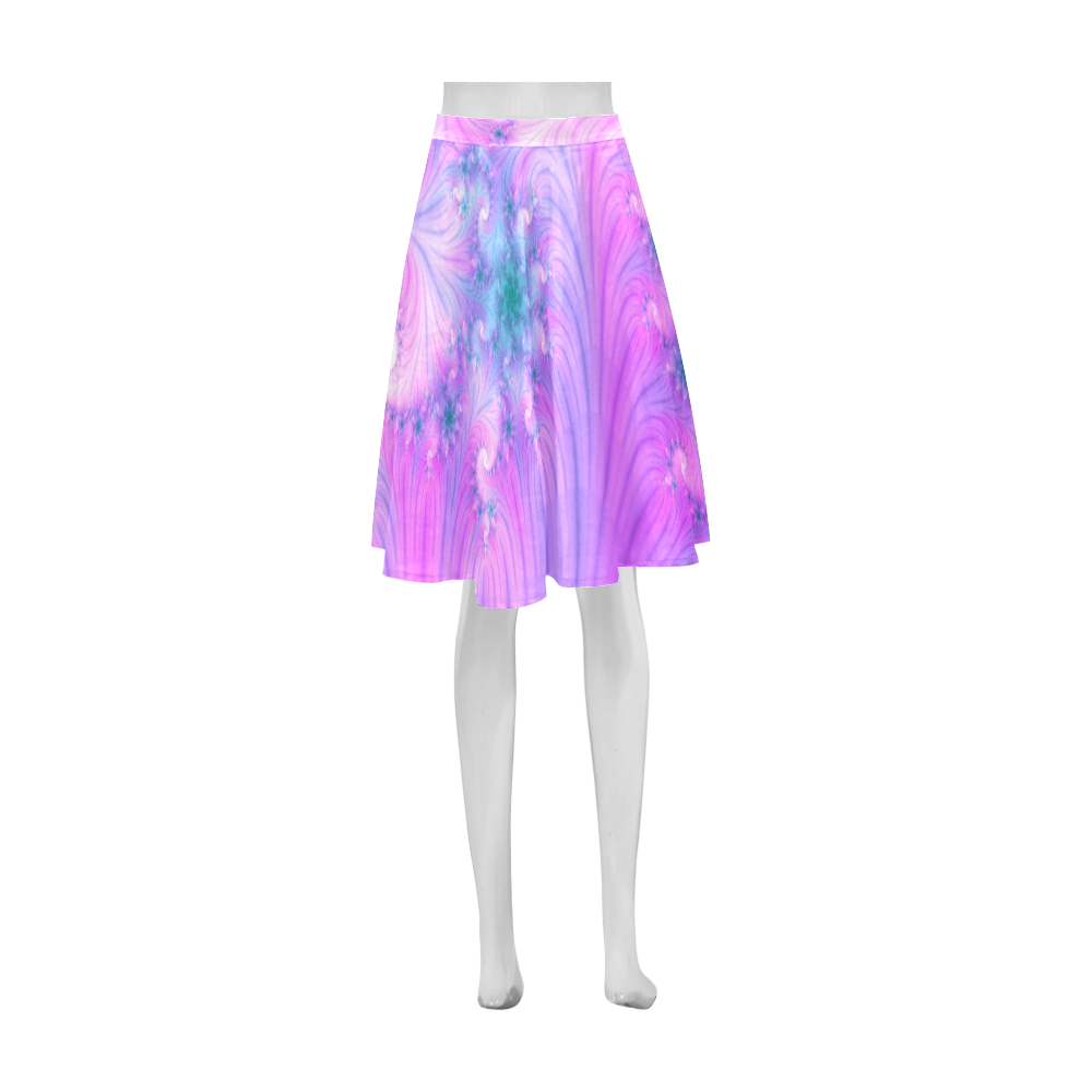 Chic and elegant spiral fractal Athena Women's Short Skirt (Model D15)