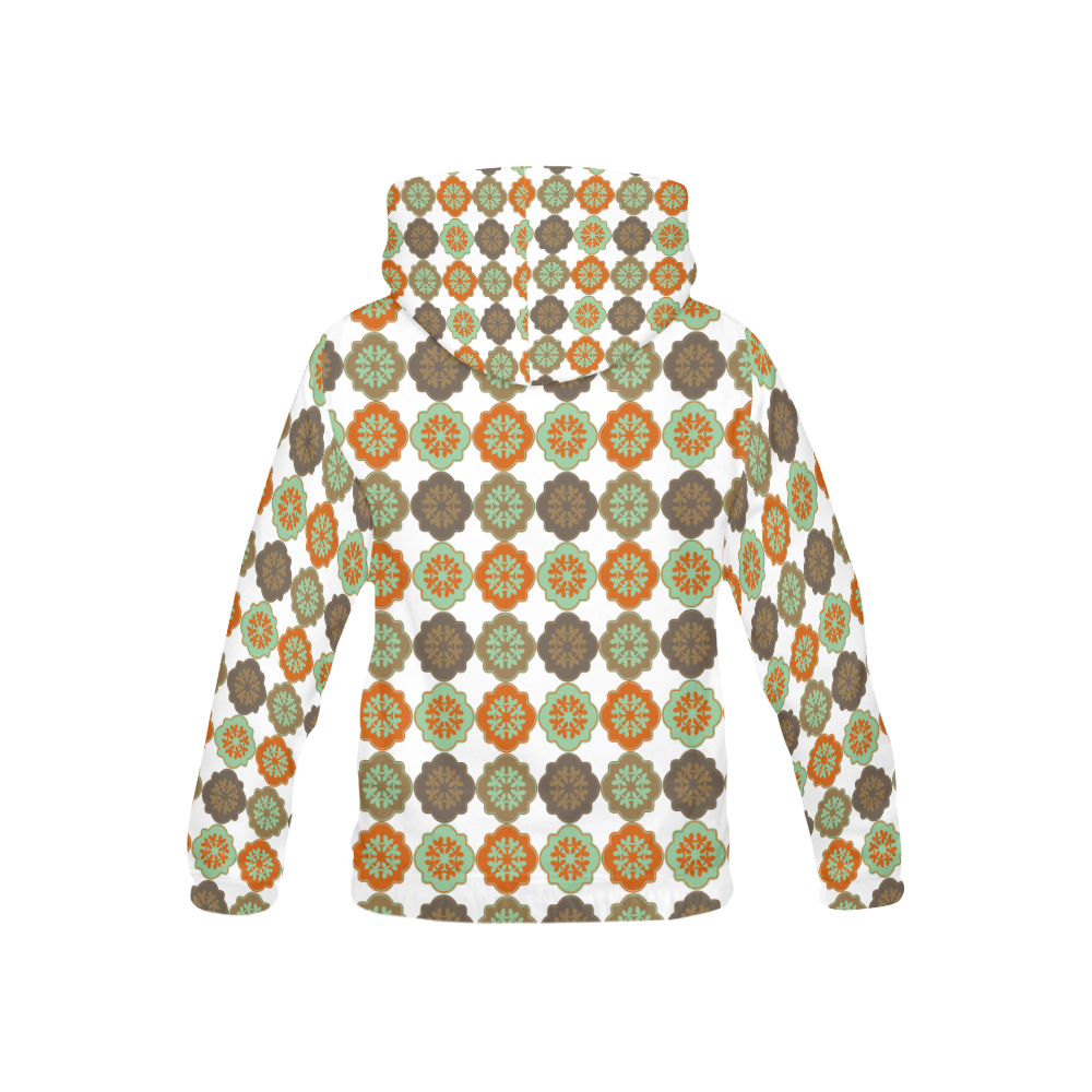 Decorative Quatrefoil Moroccan Trellis All Over Print Hoodie for Kid (USA Size) (Model H13)