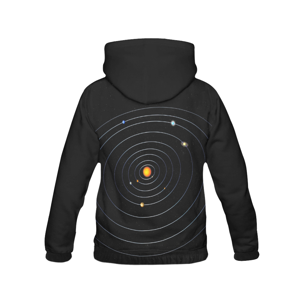 Our Solar System All Over Print Hoodie for Women (USA Size) (Model H13)