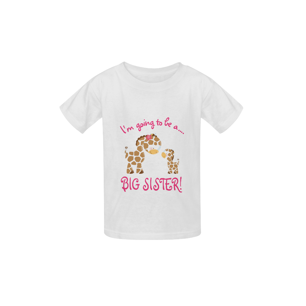 I am Going to be a Big Sister Cute Giraffe Kid's  Classic T-shirt (Model T22)