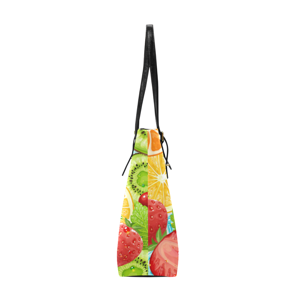 Strawberry Kiwi Orange Fruit Euramerican Tote Bag/Small (Model 1655)