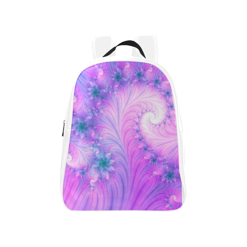 Chic and elegant spiral fractal School Backpack (Model 1601)(Small)