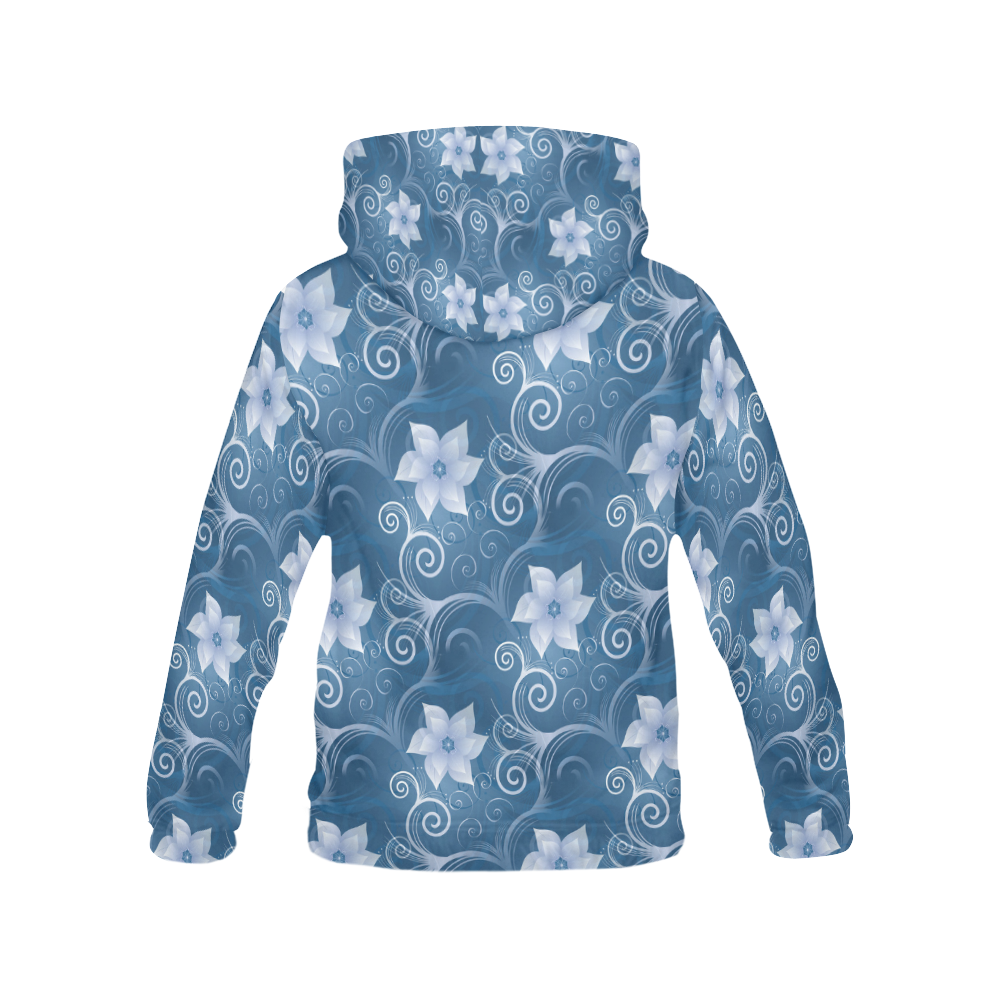 Ocean Of Flowers All Over Print Hoodie for Women (USA Size) (Model H13)