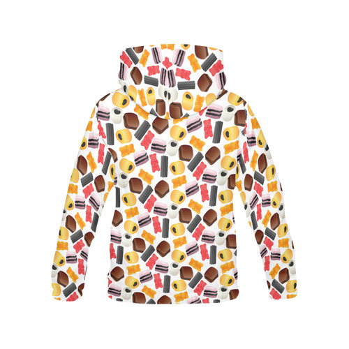 Yummy All Over Print Hoodie for Women (USA Size) (Model H13)