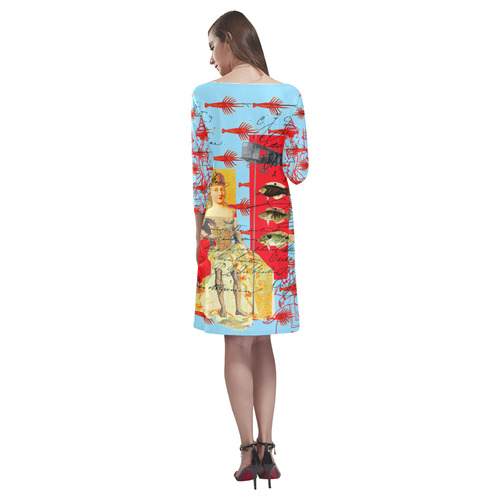 THE SHOWY PLANE HUNTER III Rhea Loose Round Neck Dress(Model D22)