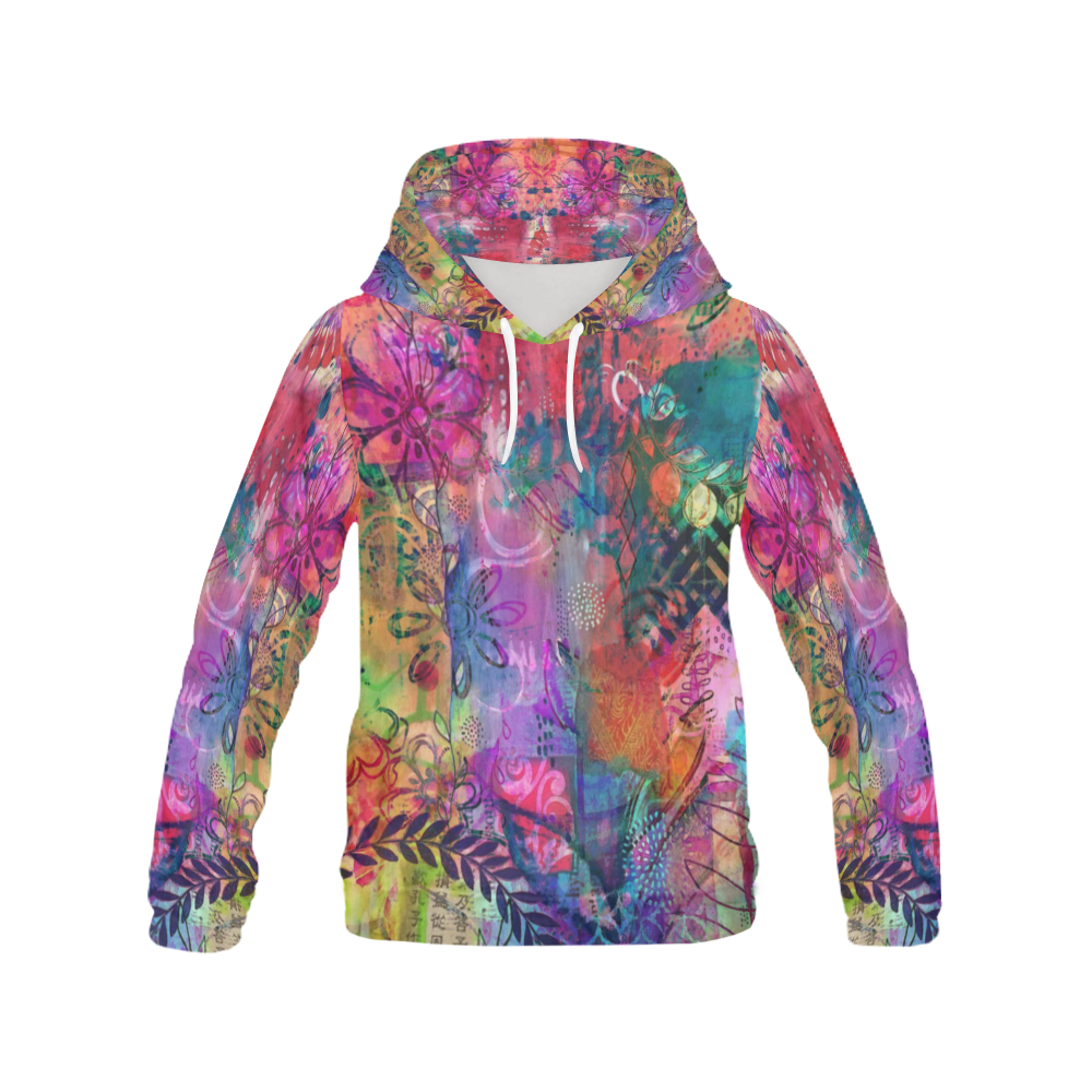 A Delicate Mess All Over Print Hoodie for Women (USA Size) (Model H13)