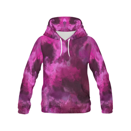 Magenta Storm All Over Print Hoodie for Women (USA Size) (Model H13)