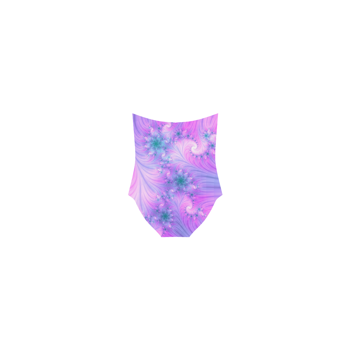 Chic and elegant spiral fractal Strap Swimsuit ( Model S05)