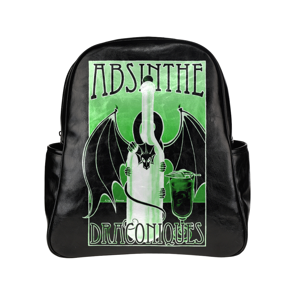 Absinthe Bat Multi-Pockets Backpack (Model 1636)