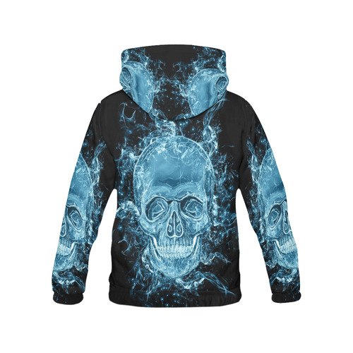 glowing skull All Over Print Hoodie for Women (USA Size) (Model H13)