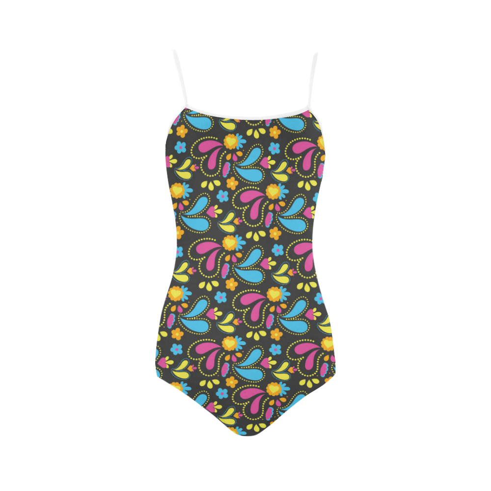 Pretty Paisley Classic Strap Swimsuit ( Model S05) | ID: D1425710