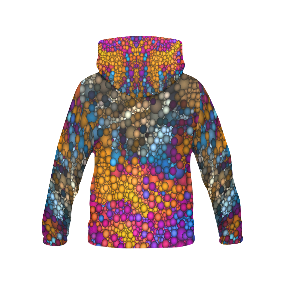 Dotted Gradients Chaos Pattern multicolored All Over Print Hoodie for Men (USA Size) (Model H13)