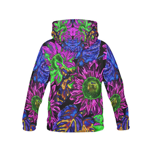 amazing neon floral 1 All Over Print Hoodie for Men (USA Size) (Model H13)
