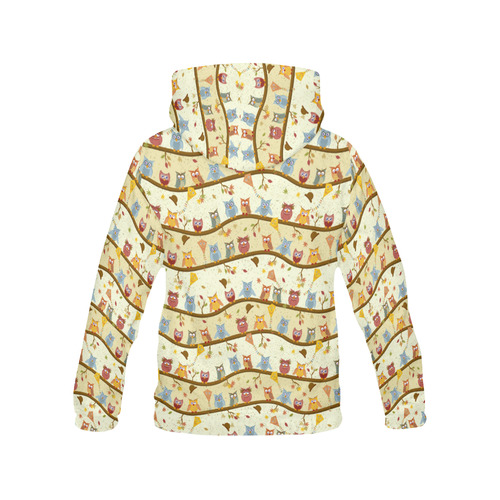 autumn owls All Over Print Hoodie for Women (USA Size) (Model H13)