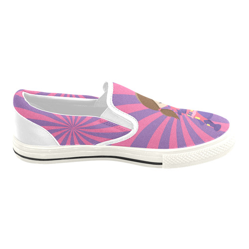 Supergirl Lily Slip-on Canvas Shoes for Kid (Model 019)