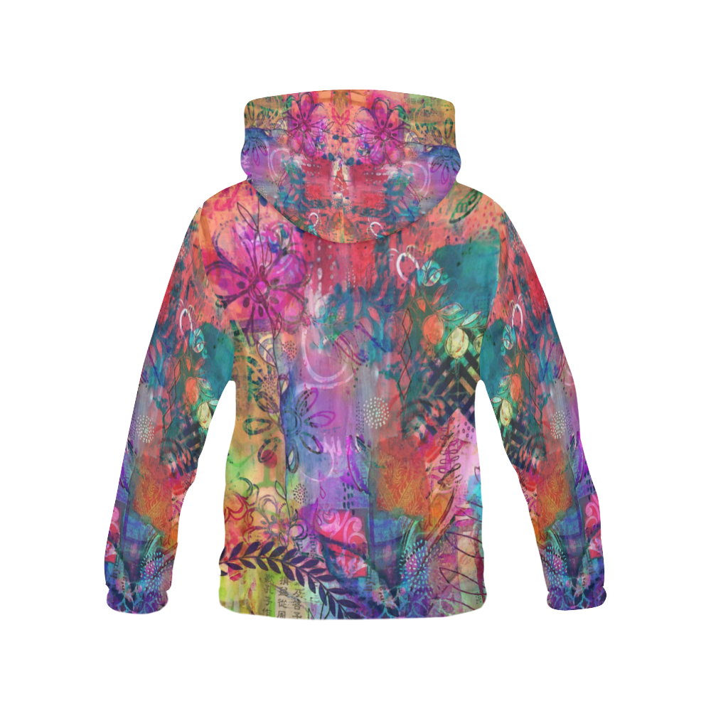 A Delicate Mess All Over Print Hoodie for Women (USA Size) (Model H13)
