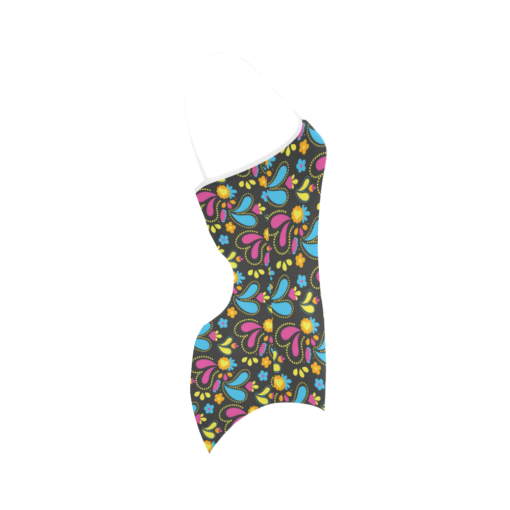 Pretty Paisley Classic Strap Swimsuit ( Model S05)