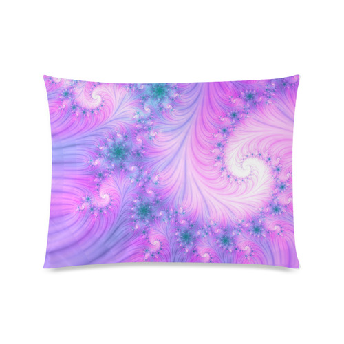 Chic and elegant spiral fractal Custom Picture Pillow Case 20"x26" (one side)