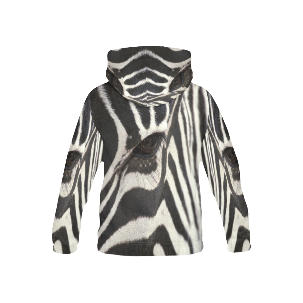 Zebra All Over Print Hoodie for Kid (USA Size) (Model H13)