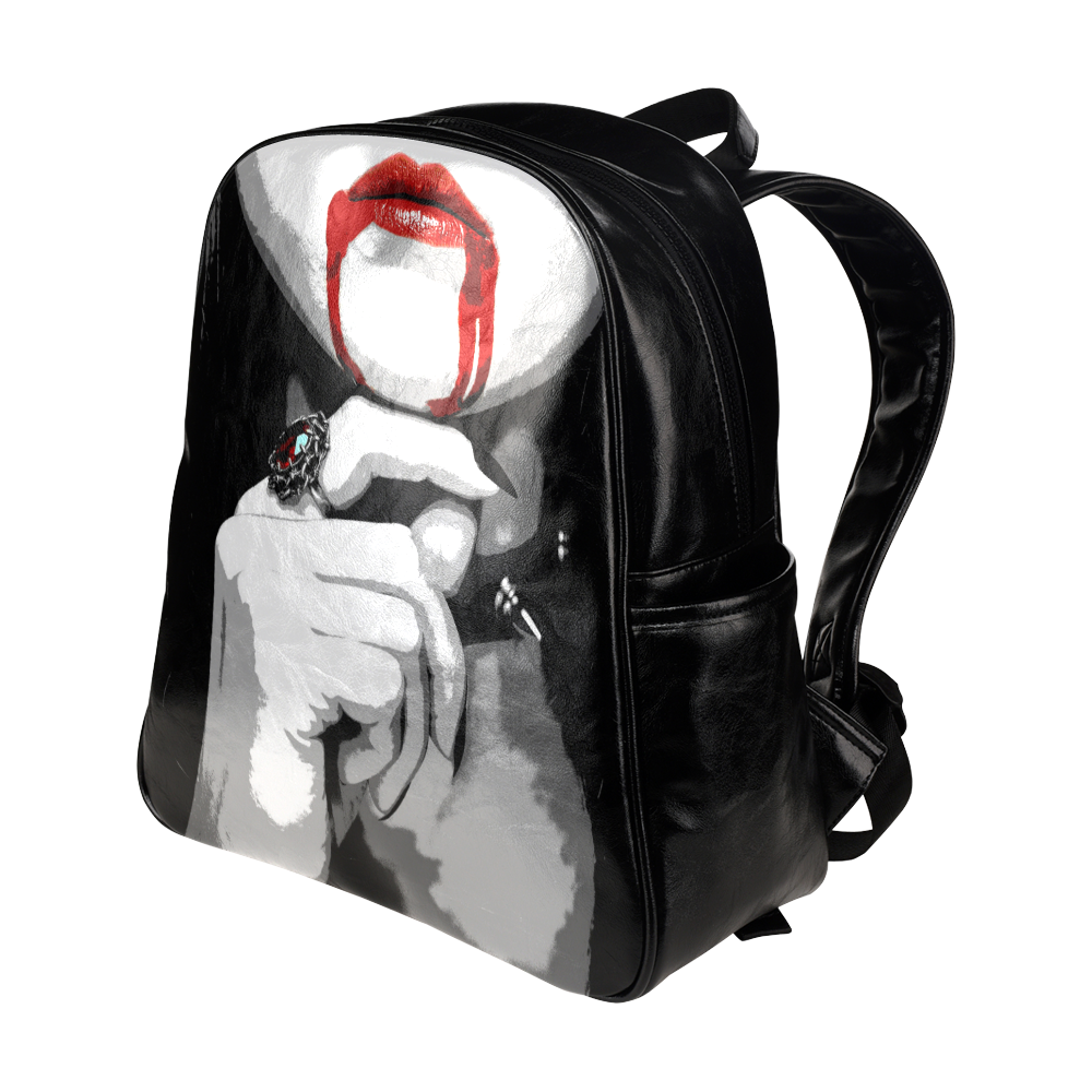 Beautiful vampire Multi-Pockets Backpack (Model 1636)