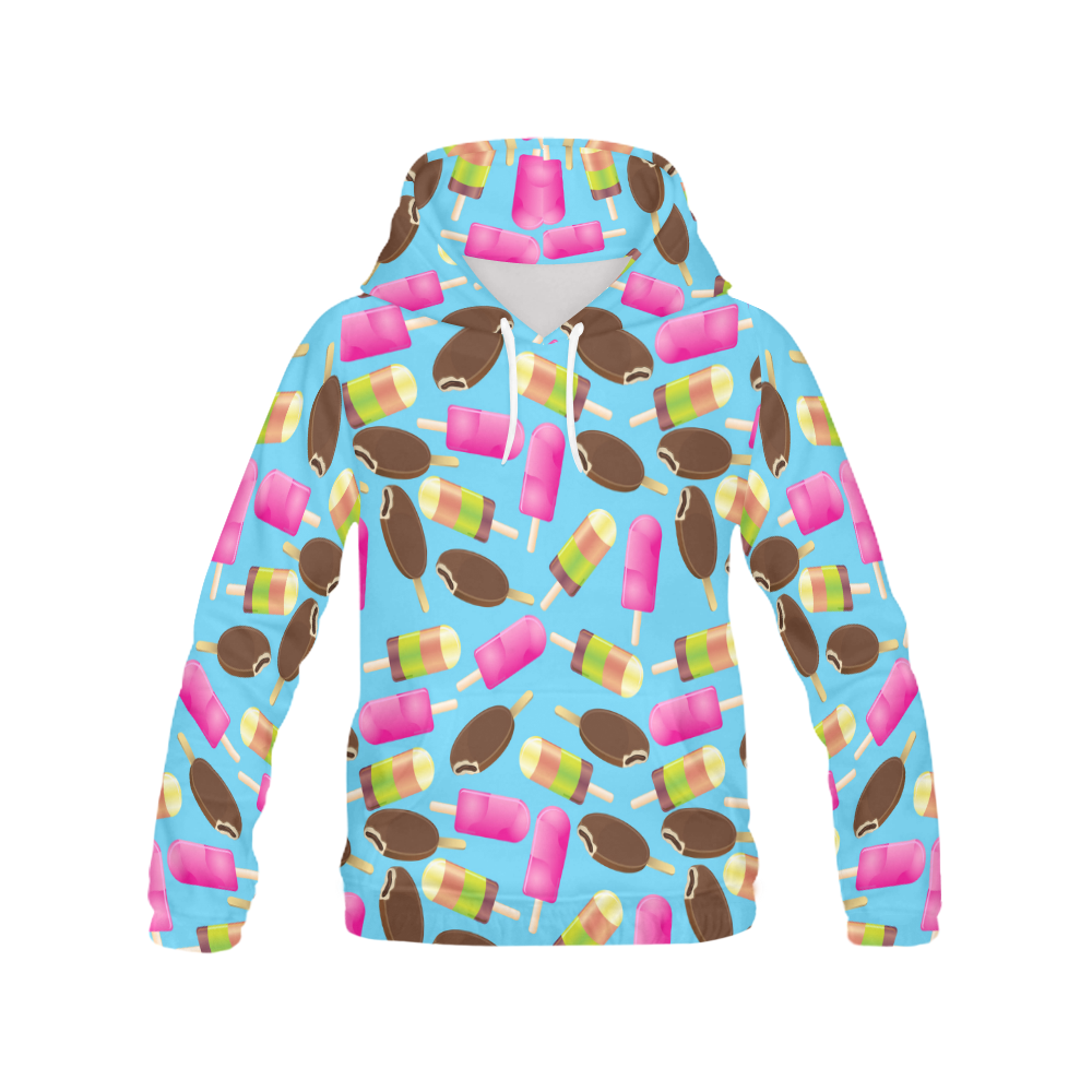 icecream All Over Print Hoodie for Women (USA Size) (Model H13)