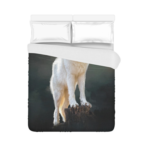 A wonderful painted arctic wolf Duvet Cover 86"x70" ( All-over-print)