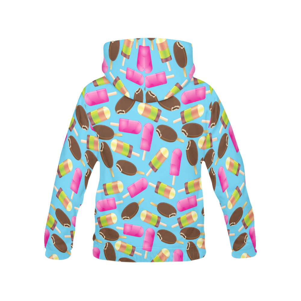 icecream All Over Print Hoodie for Women (USA Size) (Model H13)