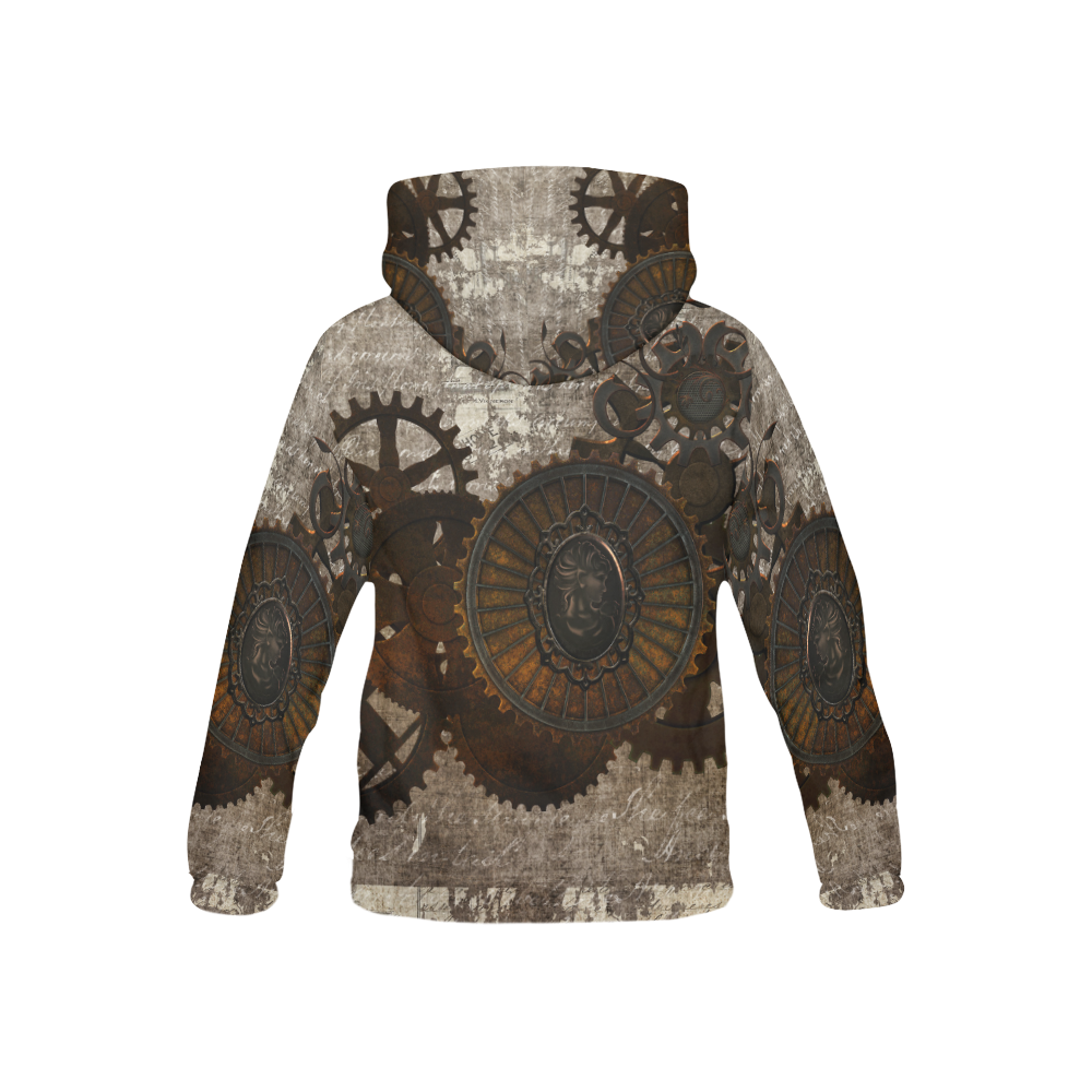 A rusty steampunk letter with gears All Over Print Hoodie for Kid (USA Size) (Model H13)