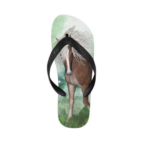 Beautiful horse Flip Flops for Men/Women (Model 040)