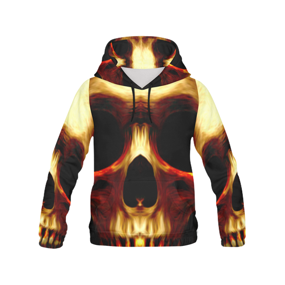 Bloody Skull hoodie All Over Print Hoodie for Men (USA Size) (Model H13)