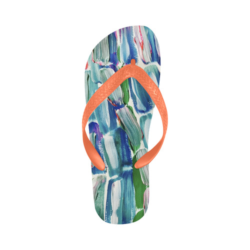 Pink and Blue Sugarcane Flip Flops for Men/Women (Model 040)