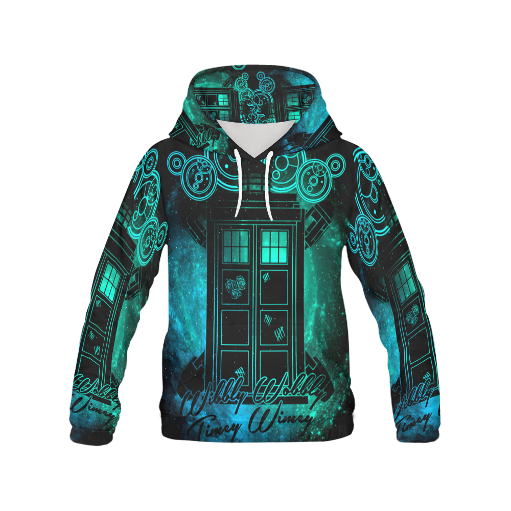 wibbly wobbly All Over Print Hoodie for Men (USA Size) (Model H13)