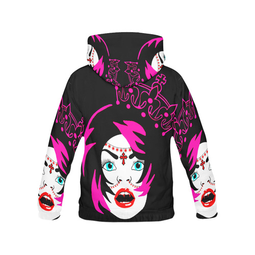 Vampire princess All Over Print Hoodie for Women (USA Size) (Model H13)
