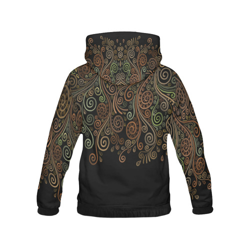 3D Psychedelic Sand Clock All Over Print Hoodie for Men (USA Size) (Model H13)