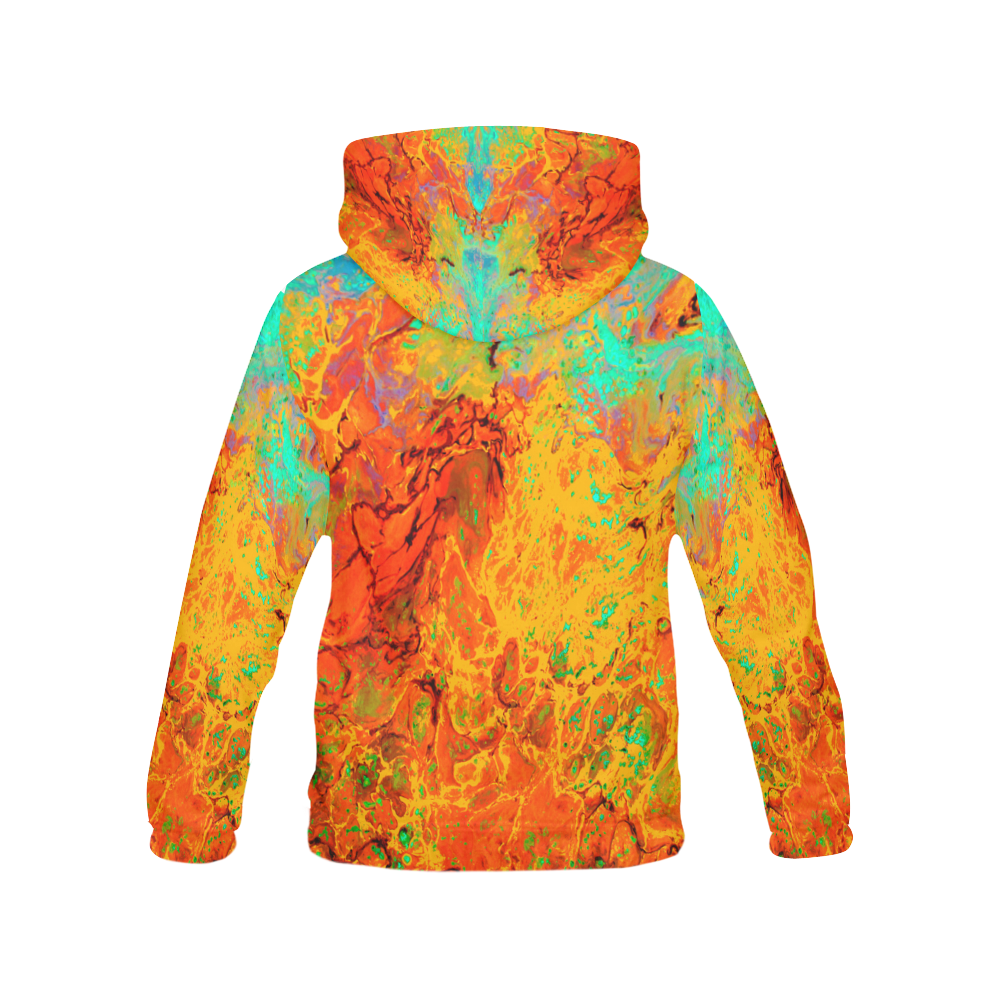 Seed Explosion All Over Print Hoodie for Women (USA Size) (Model H13)