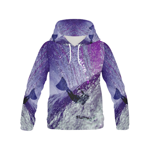 dive in summer All Over Print Hoodie for Women (USA Size) (Model H13)