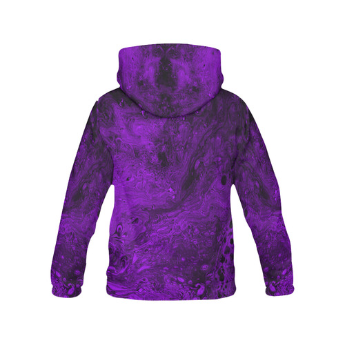 Secret Caves - Violet All Over Print Hoodie for Women (USA Size) (Model H13)