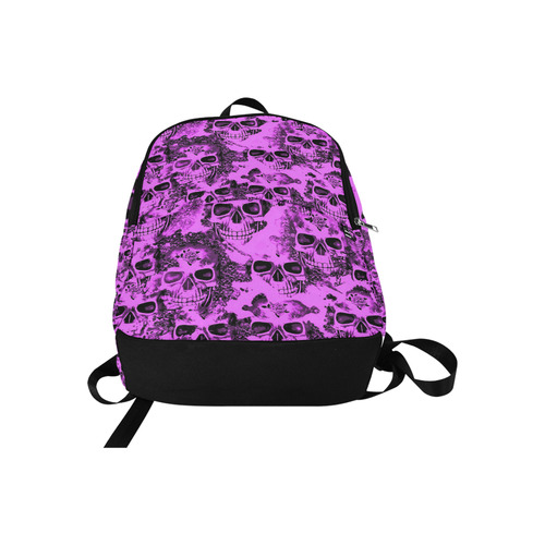 cloudy Skulls pink by JamColors Fabric Backpack for Adult (Model 1659)