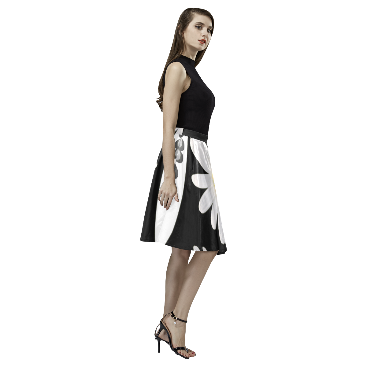 Daisy Melete Pleated Midi Skirt (Model D15)