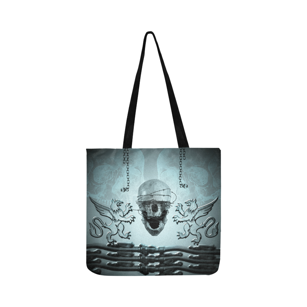 Scary skull with lion Reusable Shopping Bag Model 1660 (Two sides)