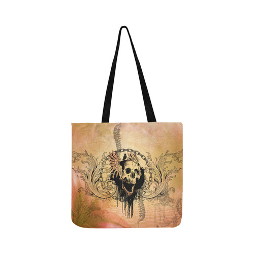 Amazing skull with wings Reusable Shopping Bag Model 1660 (Two sides)