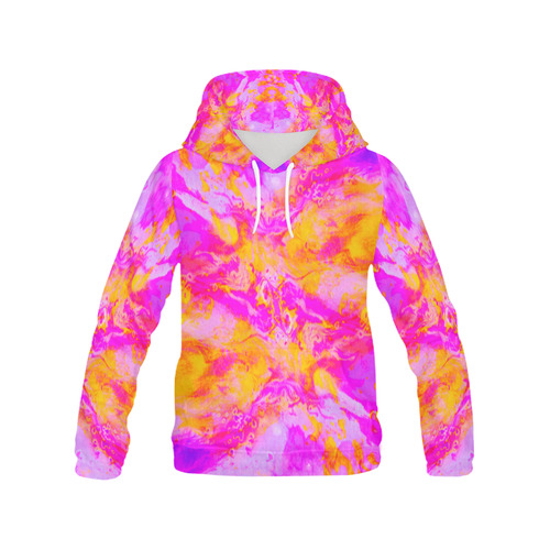 Sunset Passion All Over Print Hoodie for Women (USA Size) (Model H13)