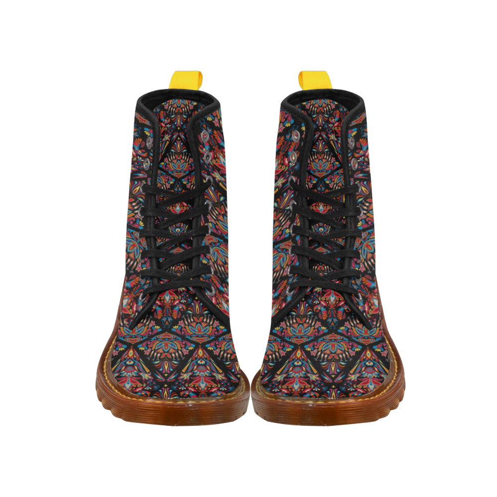 Mexican tribal ornament Martin Boots For Women Model 1203H