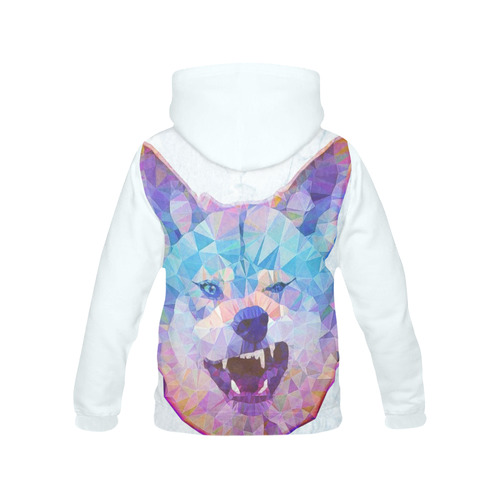 abstract wolf All Over Print Hoodie for Women (USA Size) (Model H13)