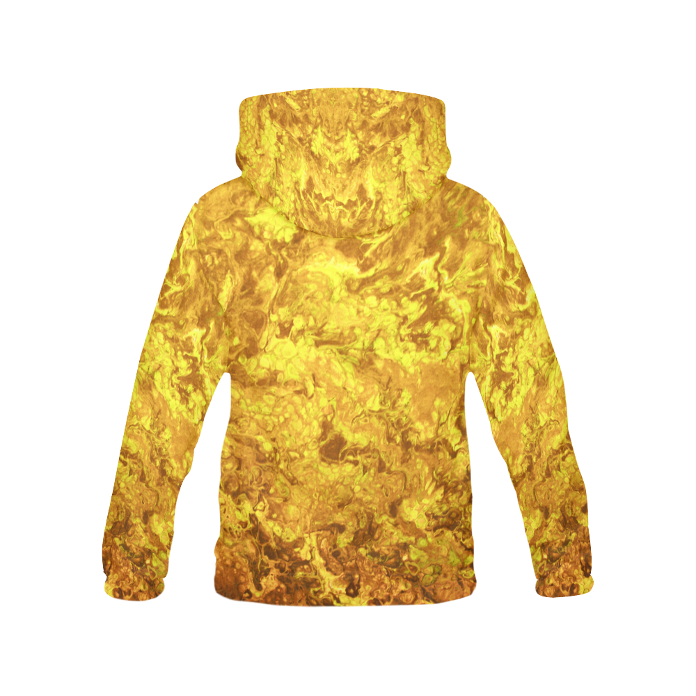Prospector Veins All Over Print Hoodie for Women (USA Size) (Model H13)