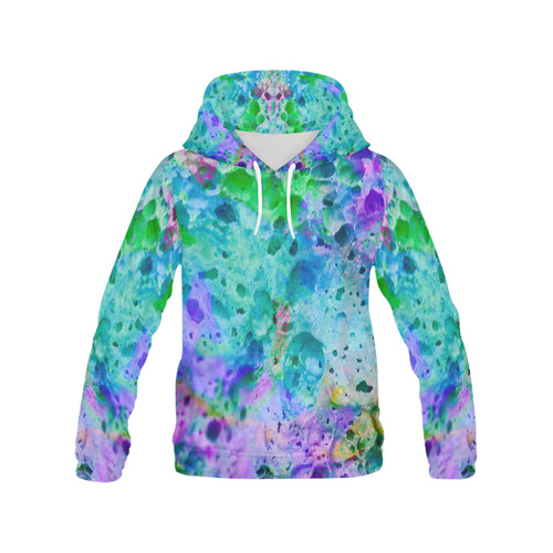 Lights on the Rocks All Over Print Hoodie for Women (USA Size) (Model H13)