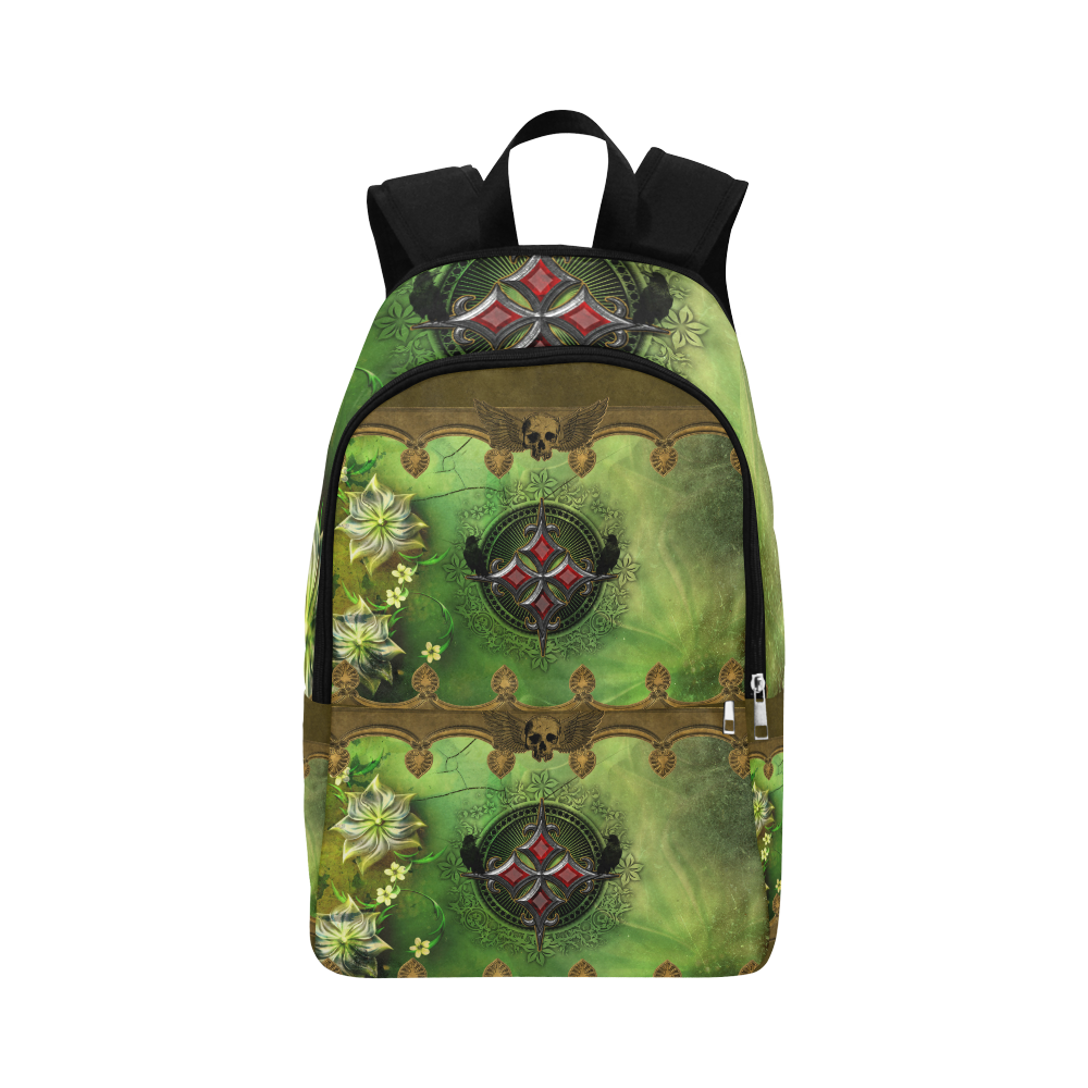 Wonderful gothic design with skull Fabric Backpack for Adult (Model 1659)