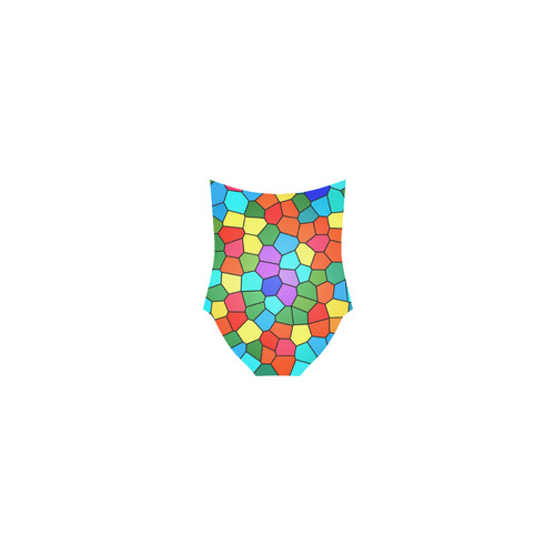 Stained Glass Rainbow Strap Swimsuit ( Model S05)